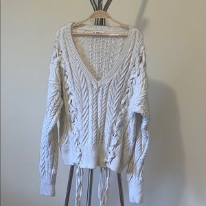SOLD Zara Beige Cable Knit Sweater